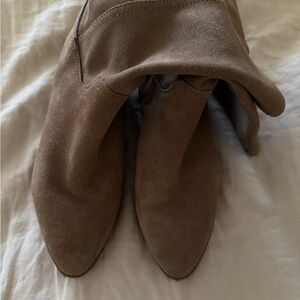 Tan Women's Suede Boots